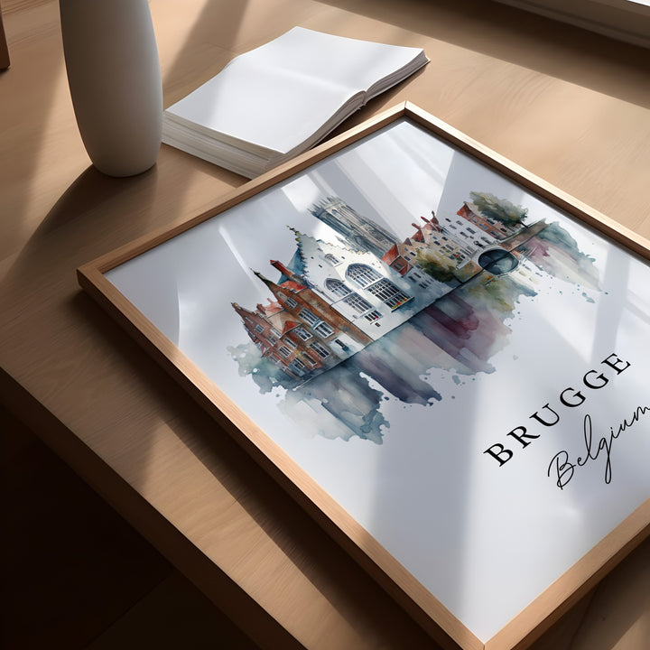 Brugge Wall Art - Belgium Print