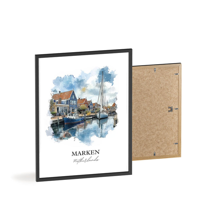 Marken, Netherlands – Watercolor Art Print
