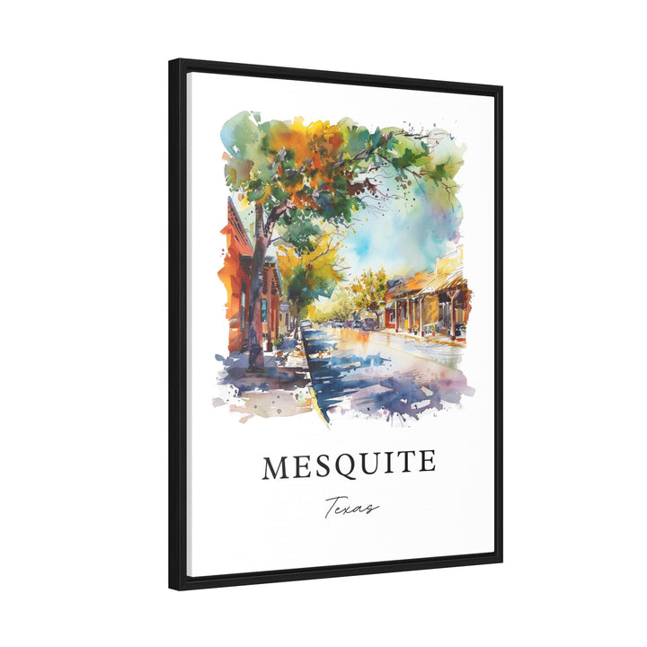 Mesquite Texas Art, Mesquite Print, Mesquite Watercolor Art, Mesquite Texas Gift,