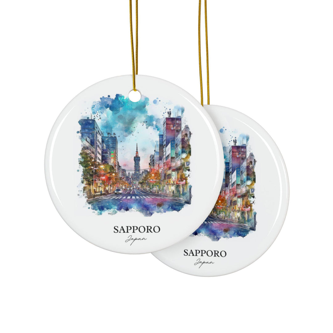 Sapporo Japan Ornament: Unique Sapporo Souvenir, Sapporo Xmas Decor, and Authentic Sapporo Japan Gift