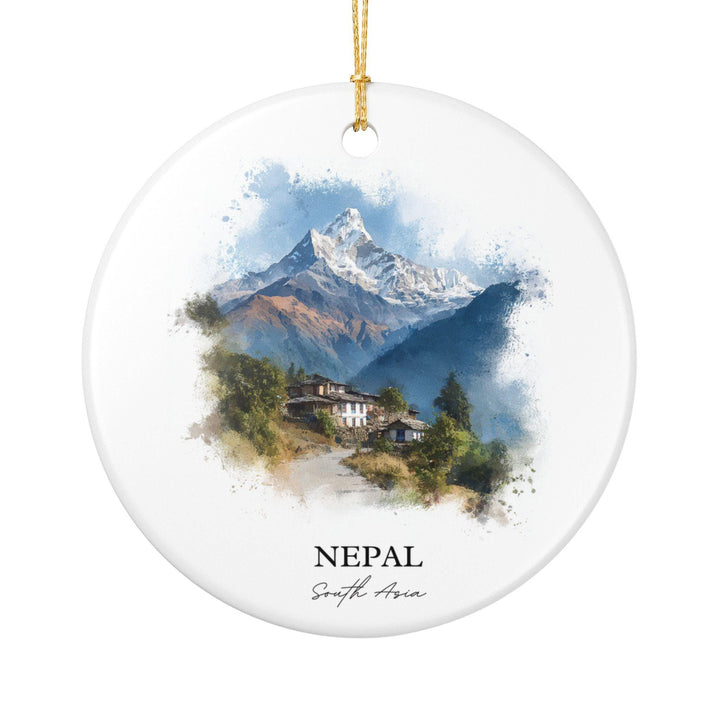 Nepal Ornament: Unique Nepal Souvenir, Nepal Xmas Decor, and Authentic Nepal Country Gift