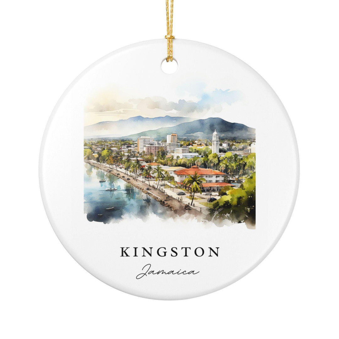Kingston Jamaica Ornament: Unique Kingston Souvenir, Kingston Jamaica Xmas Decor, and Authentic Jamaica Gift