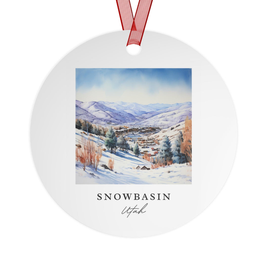 Snowbasin UT Ornament: Unique Snowbasin Souvenir, Snowbasin Xmas Decor, and Authentic Snowbasin Utah Gift