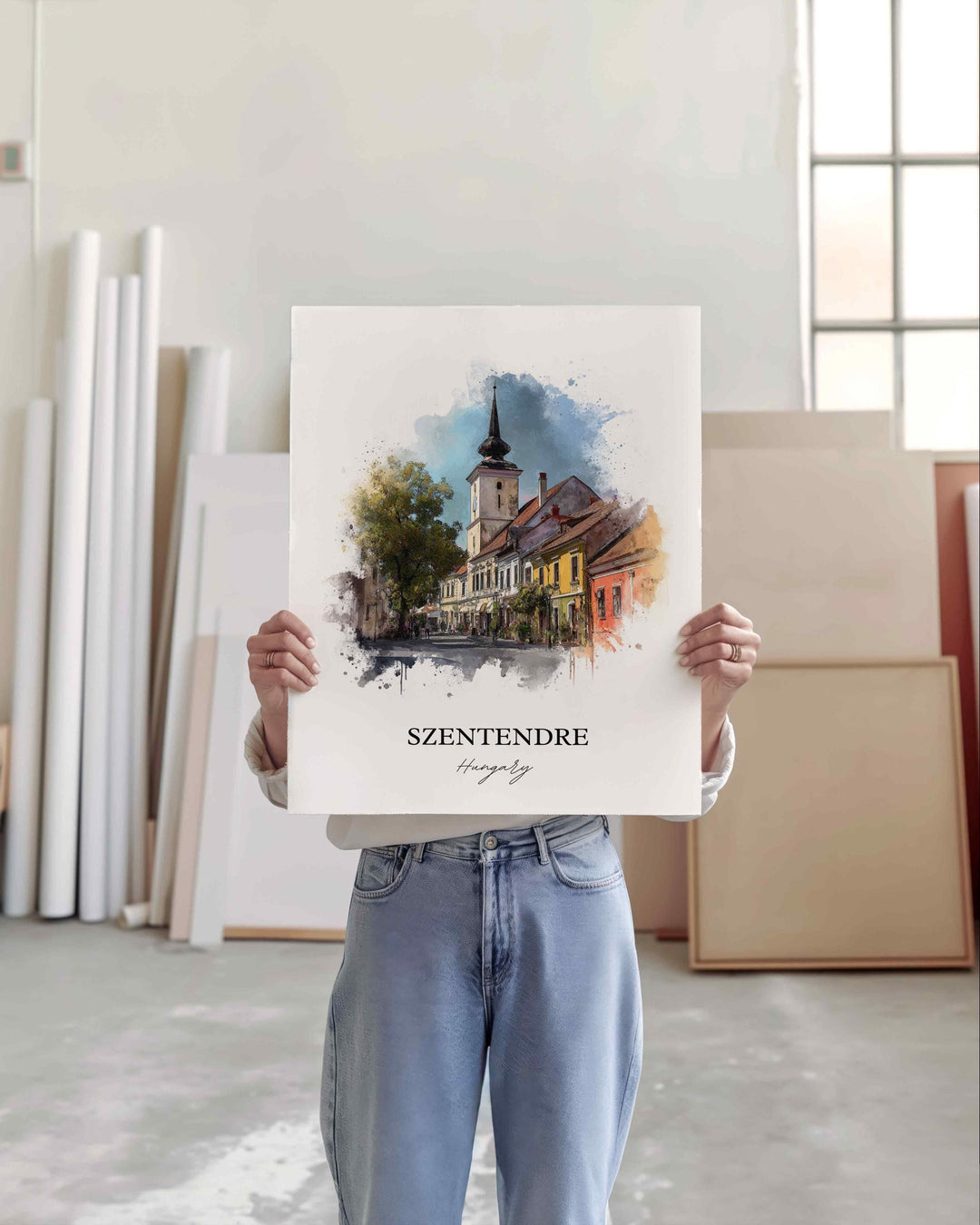 Szentendre, Hungary – Watercolor Art Print