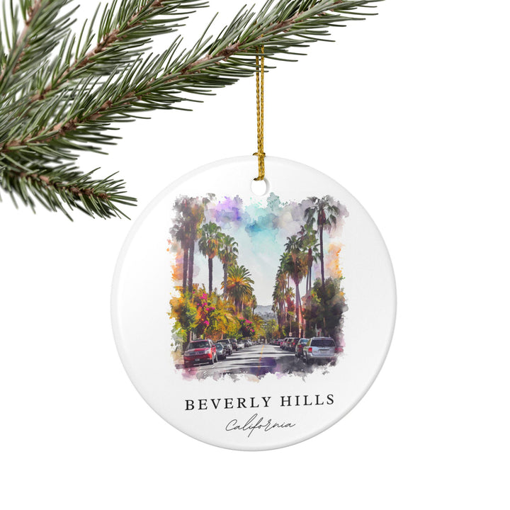 Beverly Hills Ornament: Unique Beverly Hills Souvenir, Beverly Hills Xmas Decor, and Authentic Los Angeles Gift