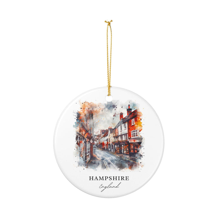 Hampshire England Ornament: Unique Hampshire England Souvenir, England Xmas Decor, and Authentic Hampshire England Gift