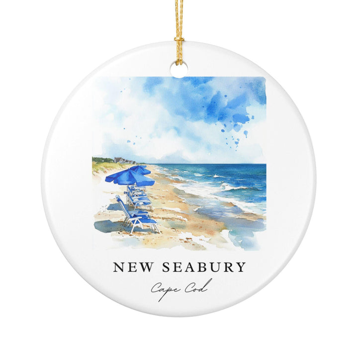 New Seabury Ornament: Unique New Seabury Souvenir, Cape Cod Xmas Decor, and Authentic New Seabury Gift
