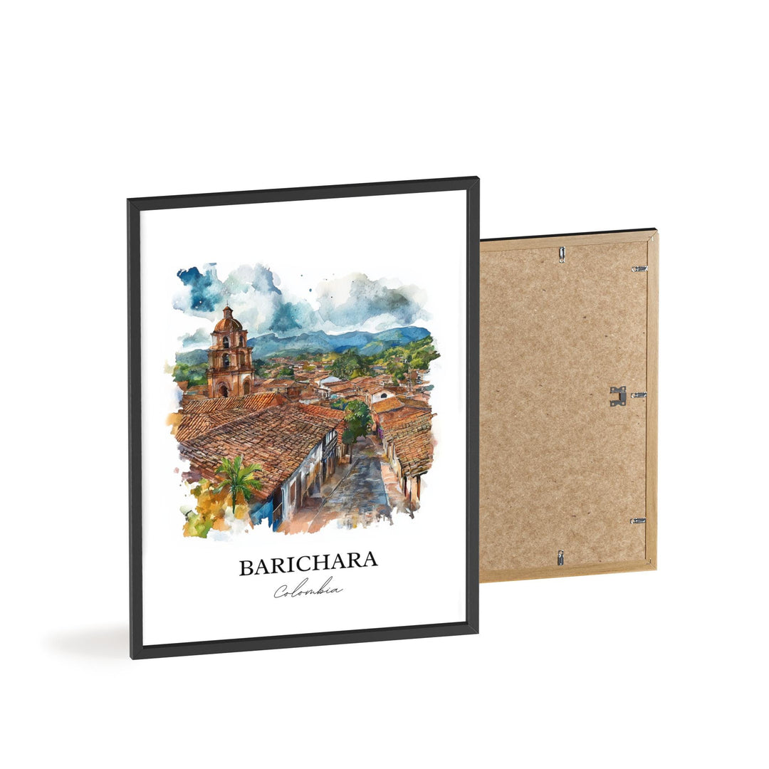 Barichara Wall Art, Northern Colombia Print, Colombia Watercolor Art, Barichara Gift, Travel Print, Travel Poster, Housewarming Gift