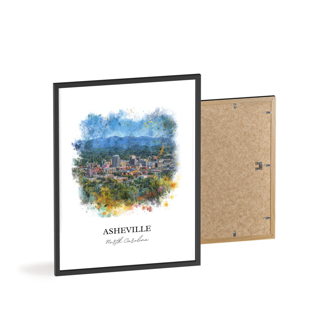 Asheville, North Carolina – Watercolor Art Print