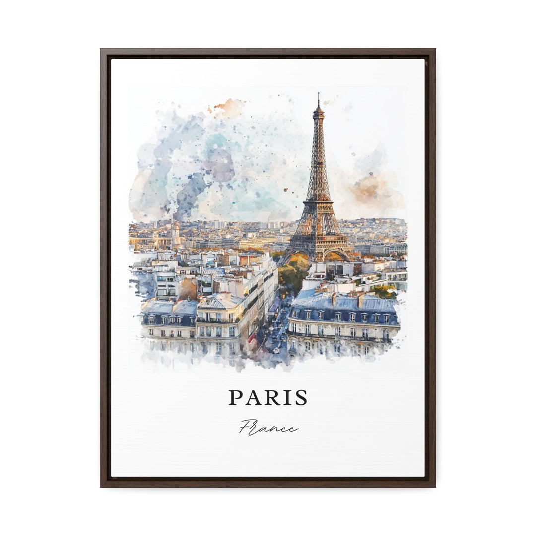 Paris Skyline Wall Art, Paris France Print, Paris Watercolor Art, Paris France Gift, Travel Print, Travel Poster, Housewarming Gift