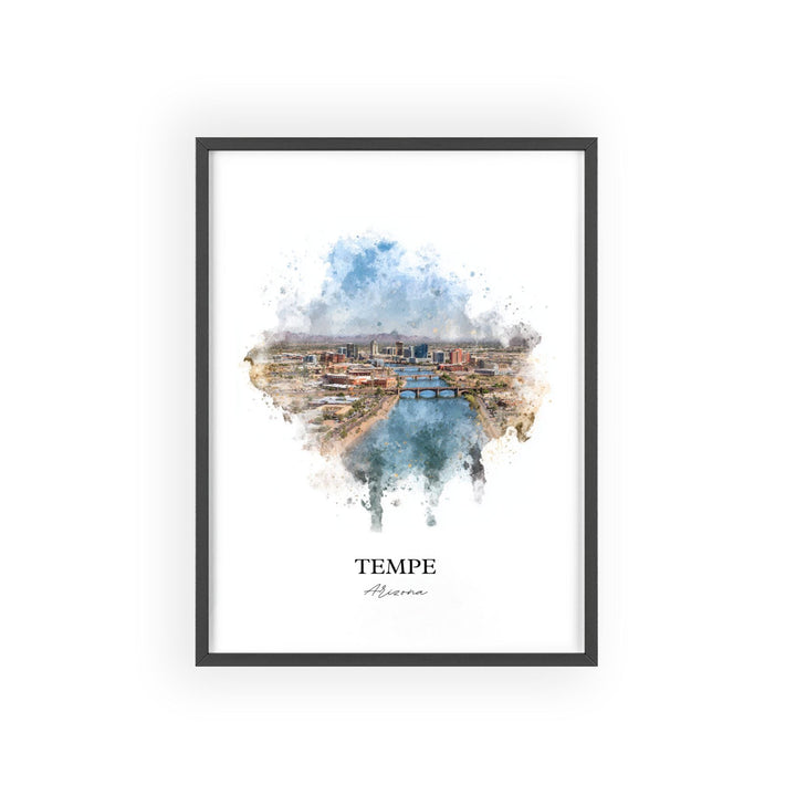 Tempe, Arizona – Watercolor Art Print