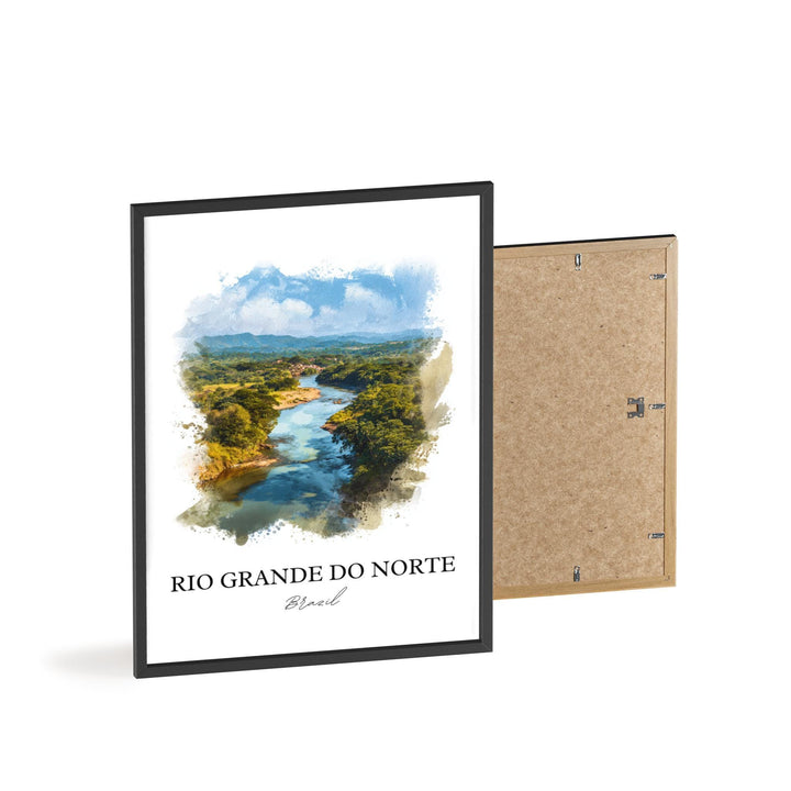Rio Grande do Norte, Brazil – Watercolor Art Print