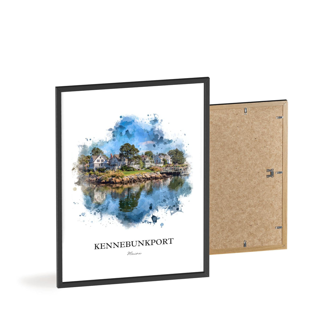 Kennebunkport, Maine – Watercolor Art Print