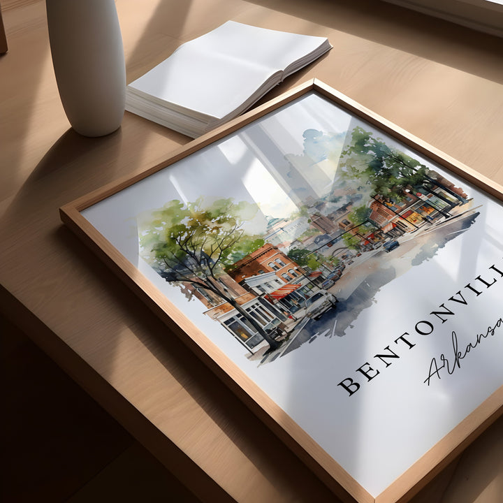 Bentonville Wall Art - Arkansas Print