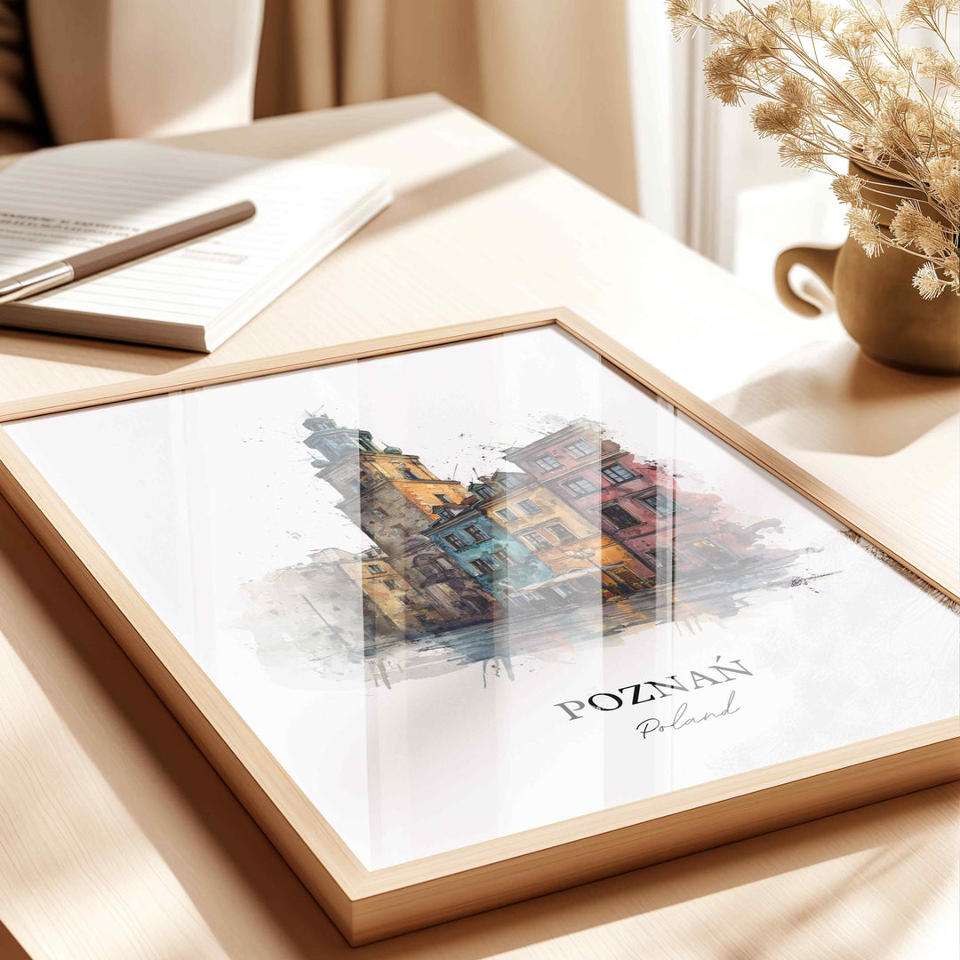 Poznan, Poland – Watercolor Art Print