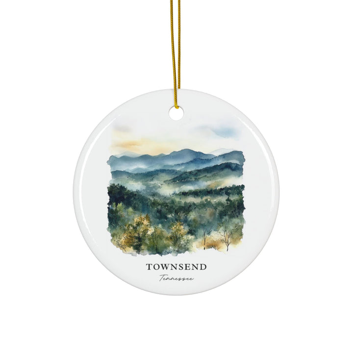 Townsend TN Ornament: Unique Townsend Souvenir, Townsend Tennessee Xmas Decor, and Authentic Townsend TN Christmas Gift