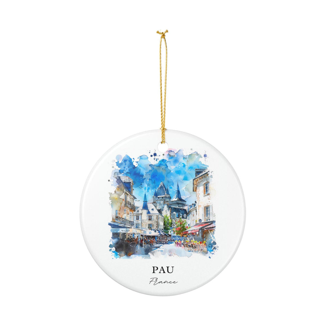 Pau France Ornament: Unique Pau France Souvenir, Pau France Xmas Decor, and Authentic France Gift