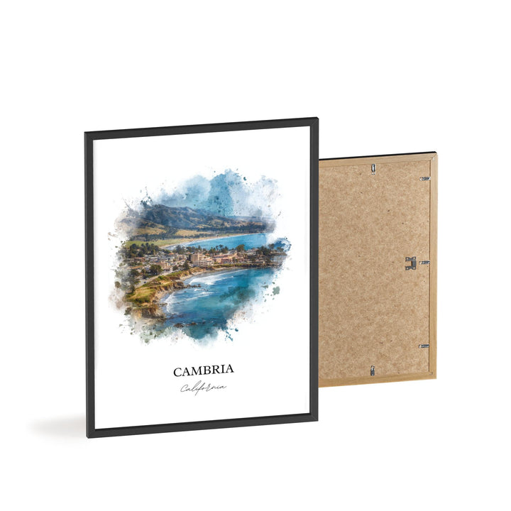 Cambria, California – Watercolor Art Print