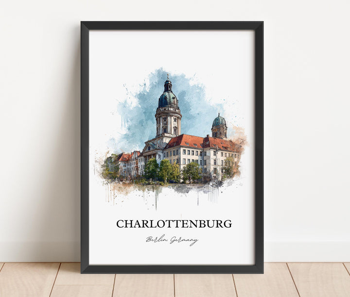 Charlottenburg, Germany – Watercolor Art Print