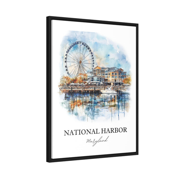 National Harbor, Maryland – Watercolor Art Print