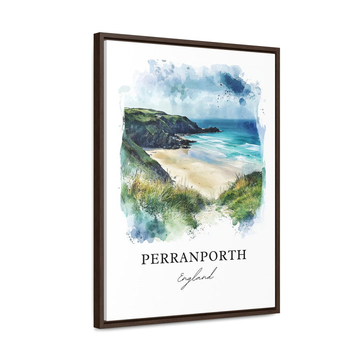 Perranporth Wall Art, Cornwall England Print, Perranporth Watercolor Art, Perranporth Gift, Travel Print, Travel Poster, Housewarming Gift