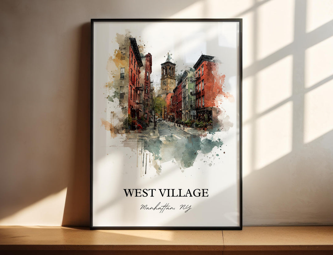 West Village, NYC – Watercolor Art Print