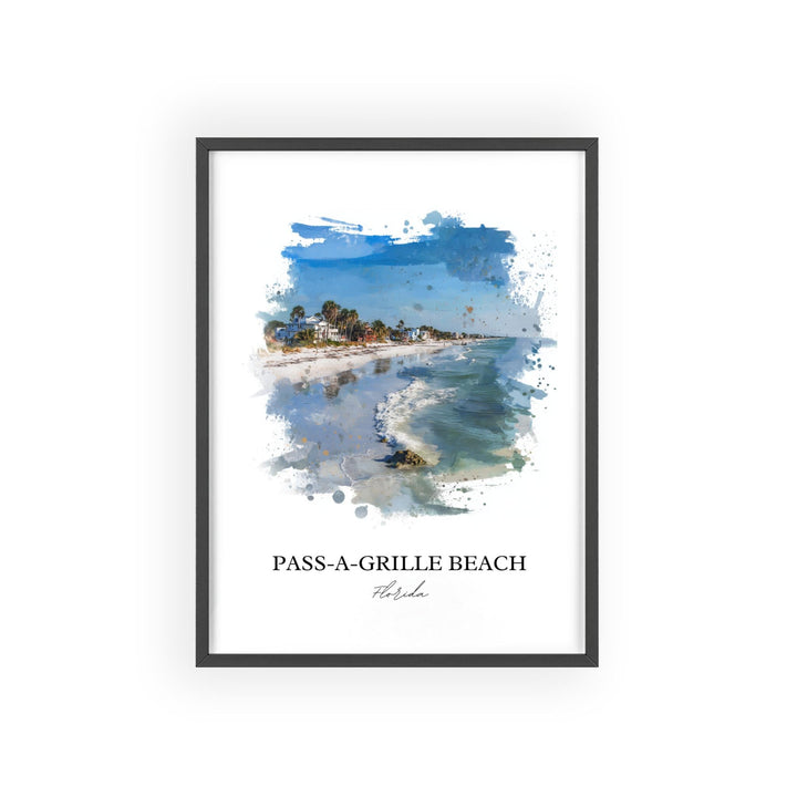 Pass-A-Grille, Florida – Watercolor Art Print
