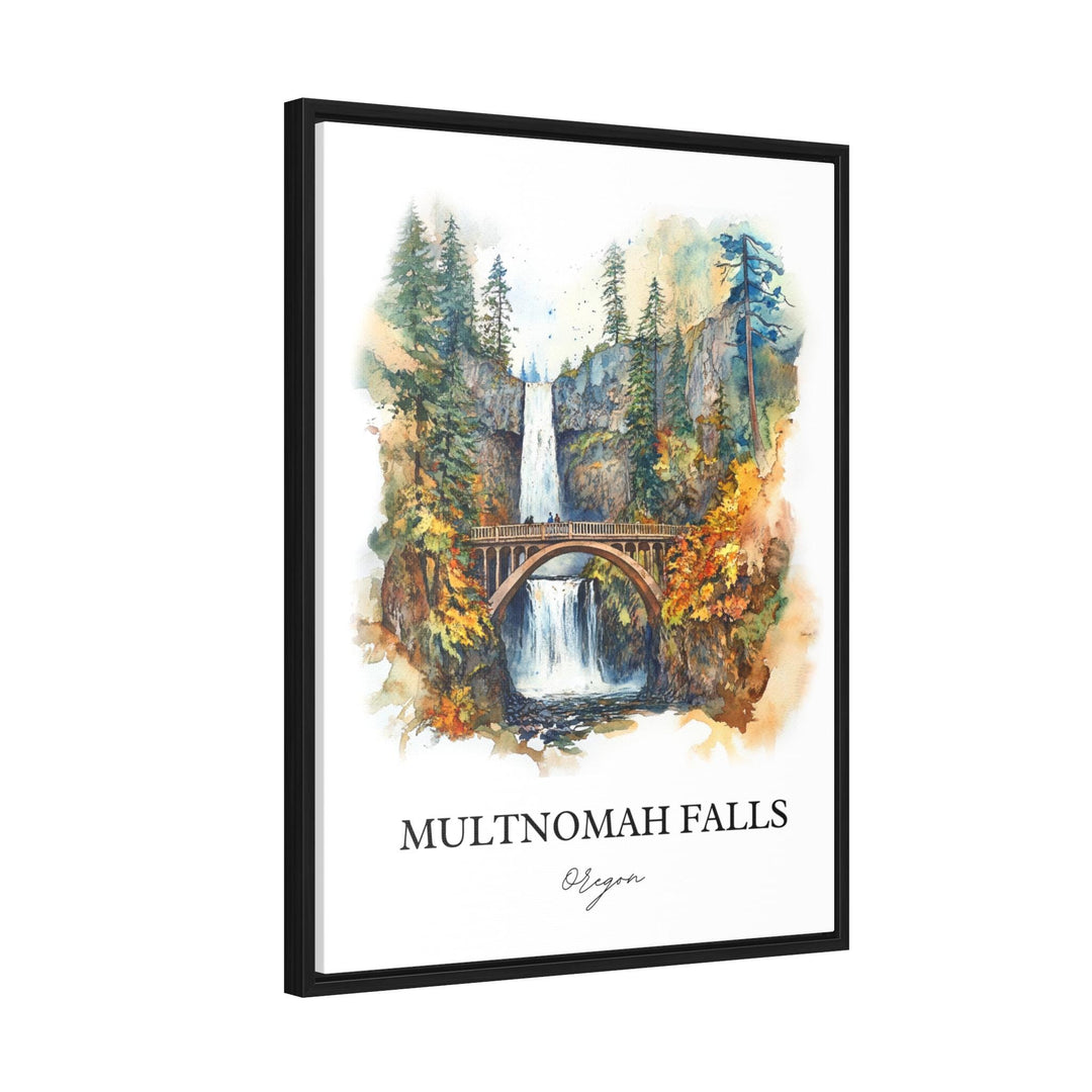 Multnomah Falls, USA – Watercolor Art Print