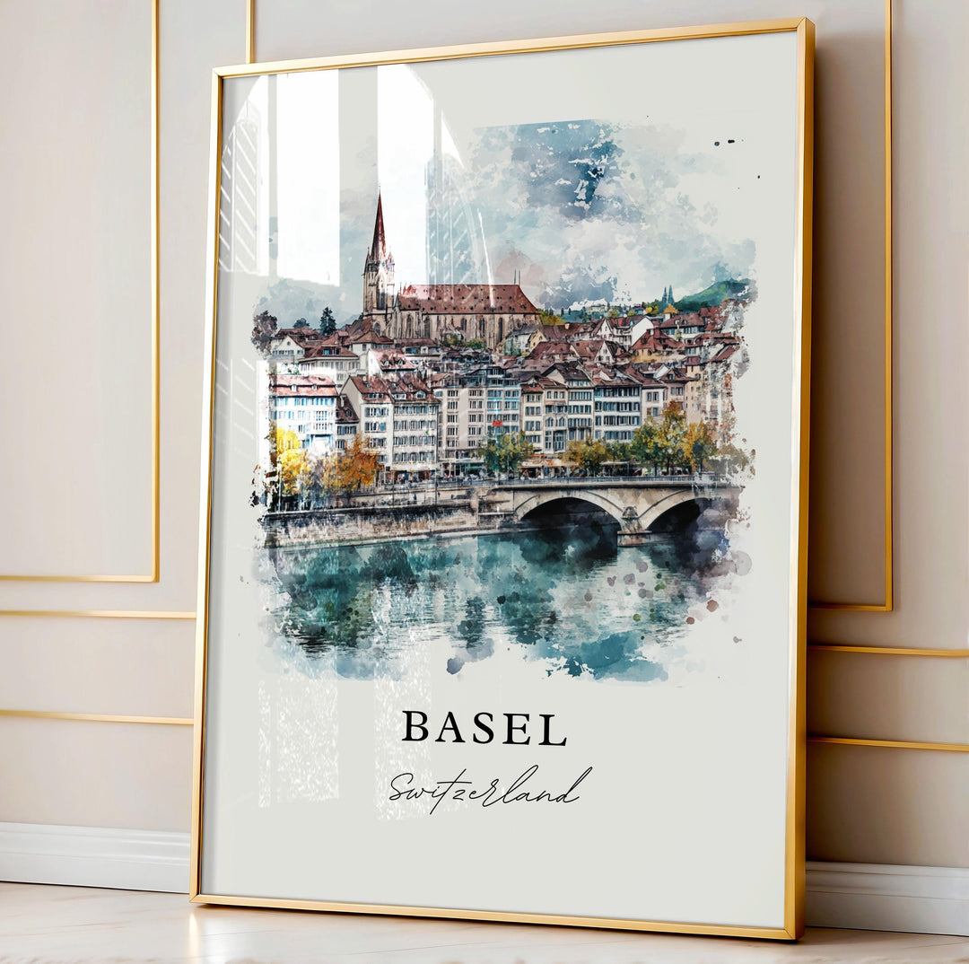 Basel Wall Art - Switzerland Print