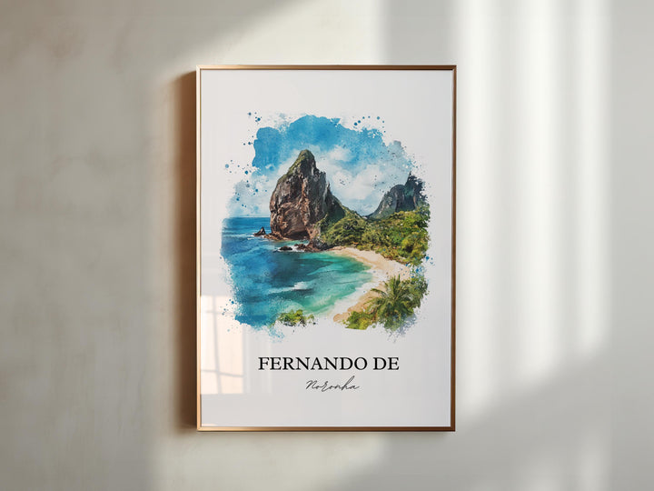 Fernando de Noronha, Brazil – Watercolor Art Print