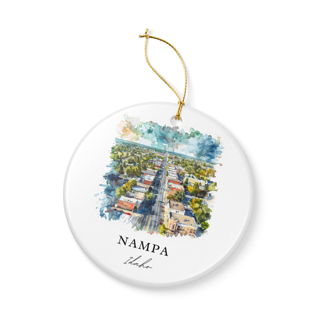 Nampa Idaho Ornament: Unique Nampa Souvenir, Nampa Idaho Xmas Decor, and Authentic Nampa ID Gift