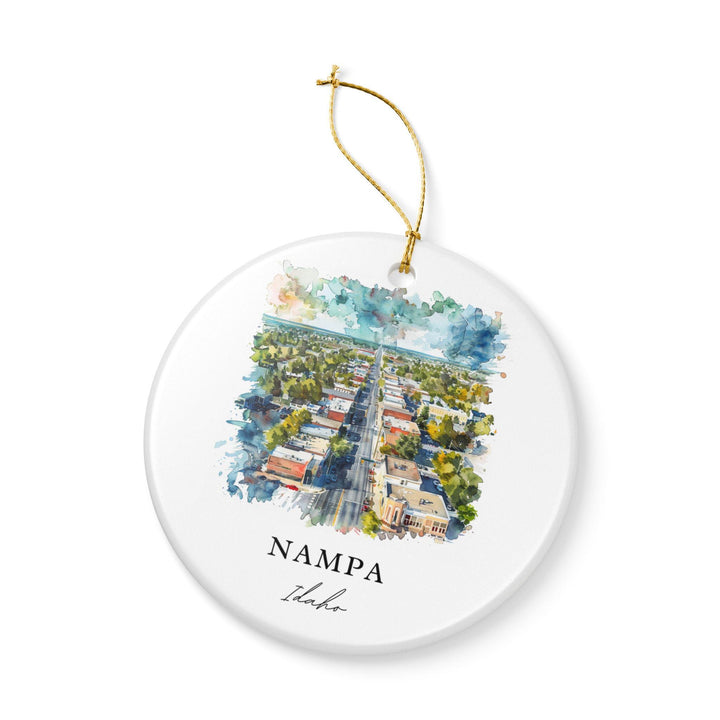 Nampa Idaho Ornament: Unique Nampa Souvenir, Nampa Idaho Xmas Decor, and Authentic Nampa ID Gift