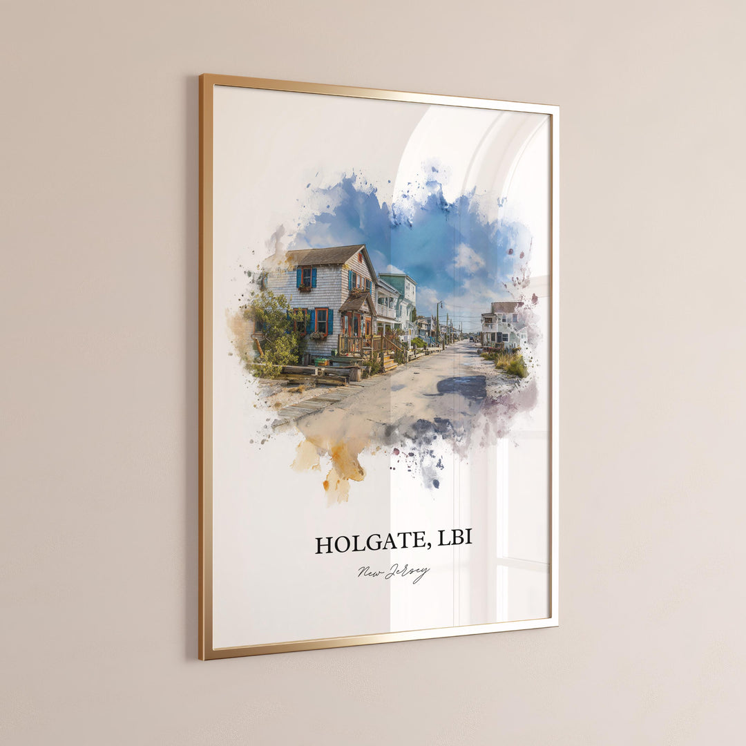 Holgate, New Jersey – Watercolor Art Print