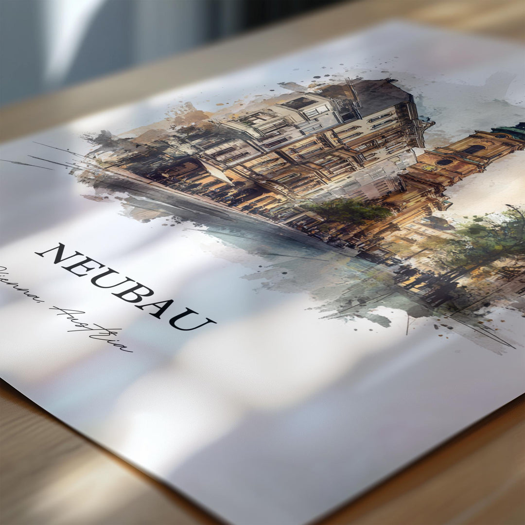 Vienna, Austria – Watercolor Art Print
