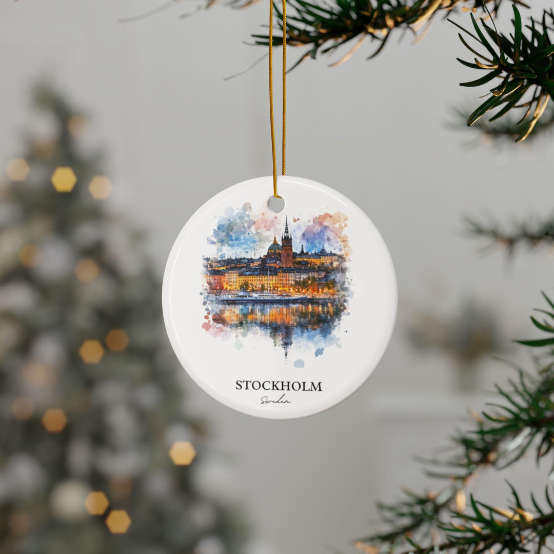 Stockholm Sweden Ornament: Unique Stockholm Souvenir, Stockholm Xmas Decor, and Authentic Stockholm Gift