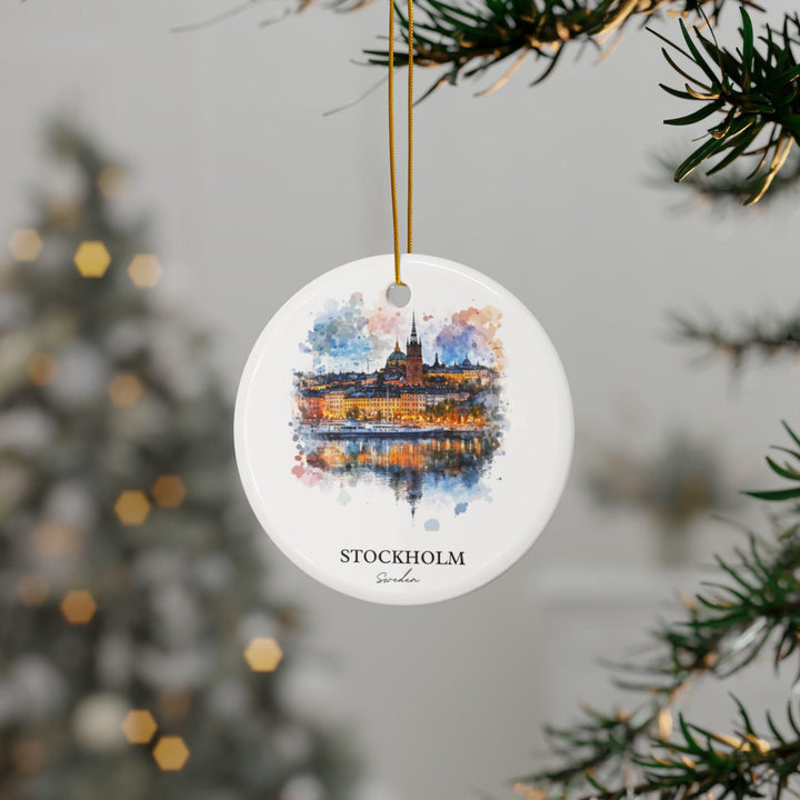 Stockholm Sweden Ornament: Unique Stockholm Souvenir, Stockholm Xmas Decor, and Authentic Stockholm Gift