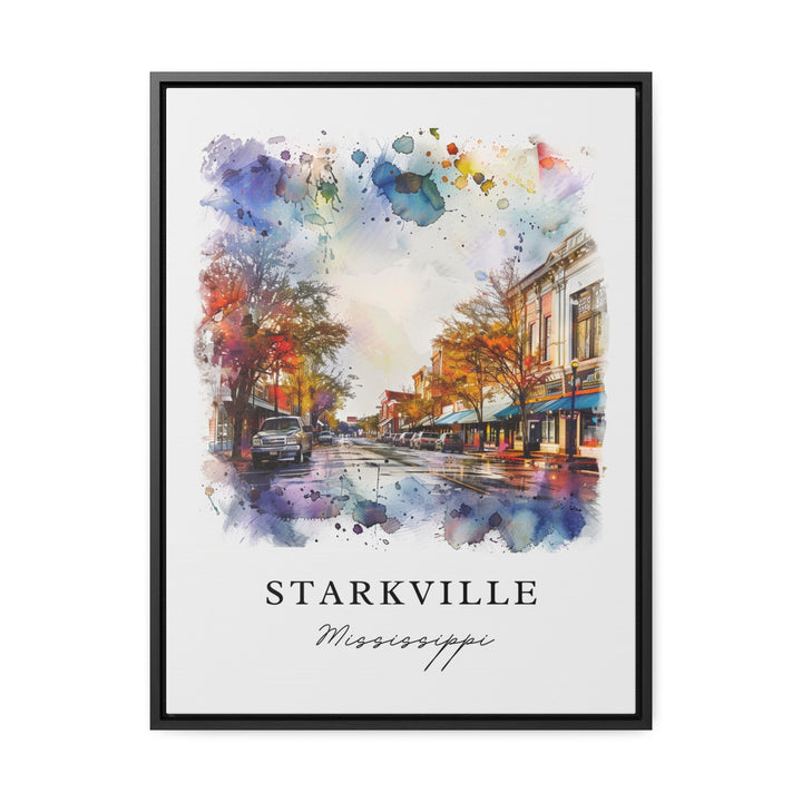 Starkville MS Print, Mississippi Print, Starkville Wall Art, Starkville MS Gift, Travel Print, Travel Poster, Travel Gift, Housewarming Gift