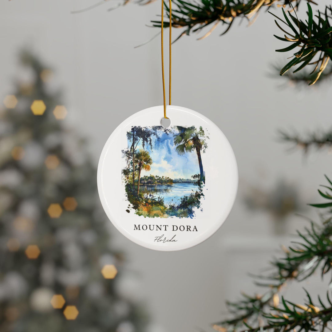Mount Dora FL Ornament: Unique Mount Dora Souvenir, Florida Xmas Decor, and Authentic Mount Dora Florida Gift