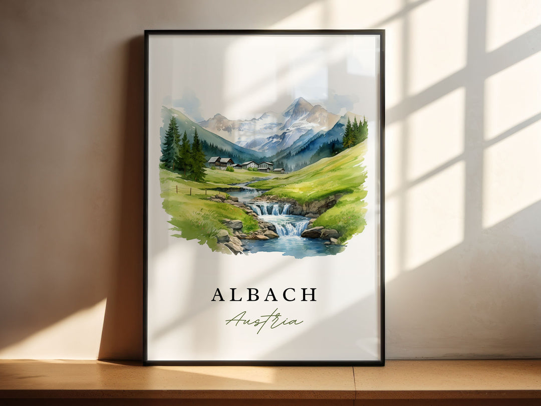 Albach Wall Art - Austria Print