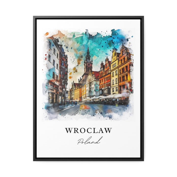 Wroclaw Wall Art, Wroclaw Poland Print, Wroclaw Watercolor, Oder River Poland Gift,