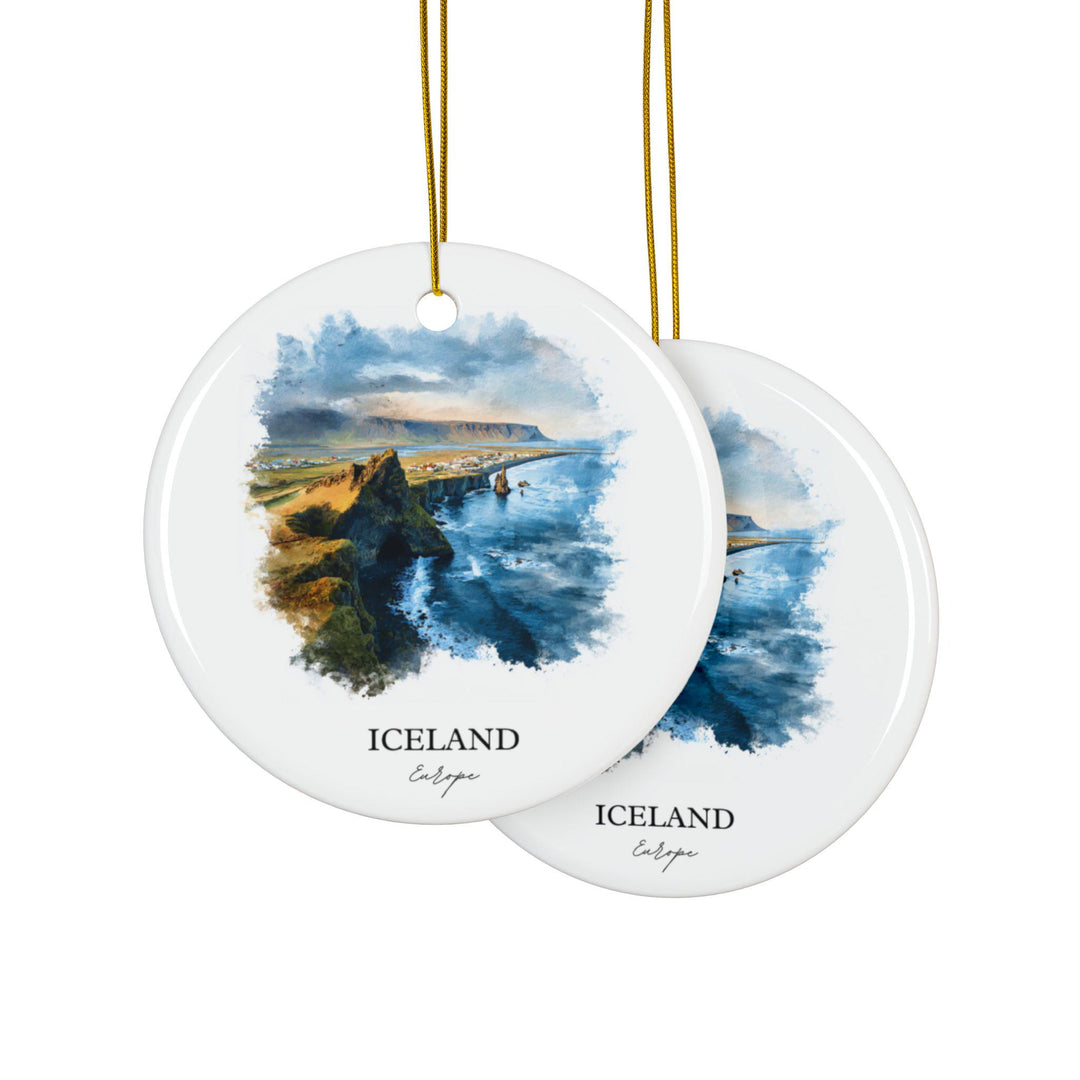 Iceland Ornament: Unique Iceland Souvenir, Iceland Xmas Decor, and Authentic Iceland Travel Gift