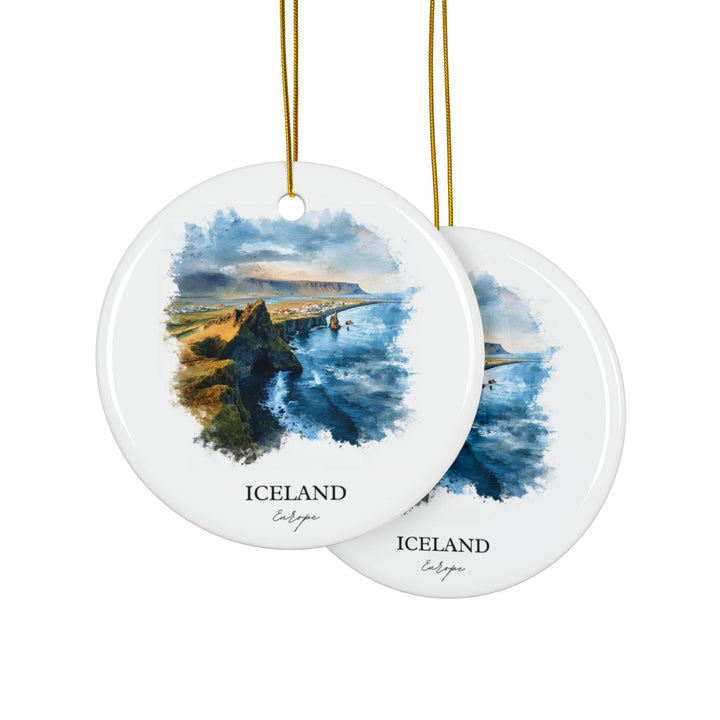 Iceland Ornament: Unique Iceland Souvenir, Iceland Xmas Decor, and Authentic Iceland Travel Gift