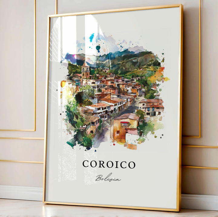Coroico, Bolivia – Watercolor Art Print