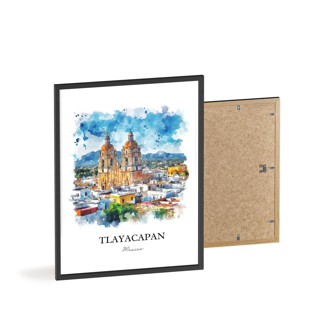 Tlayacapan Wall Art, Morelos State Print, Mexico Watercolor Art, Tlayacapan MX Gift, Travel Print, Travel Poster, Housewarming Gift