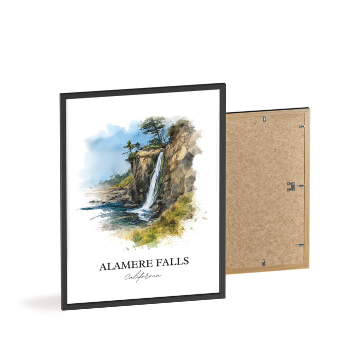 Alamere Falls Wall Art, Point Reyes Seashore Print, California Artwork, Alamere Falls Gift, Travel Print, Travel Poster, Housewarming Gift