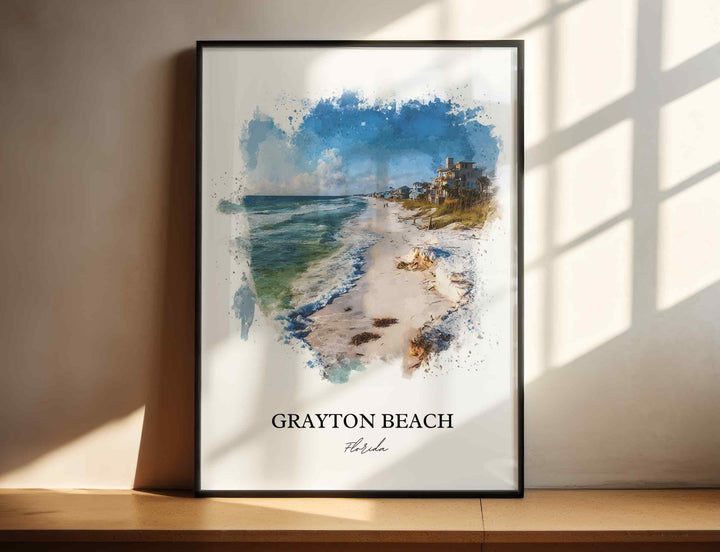 Grayton Beach, Florida – Watercolor Art Print