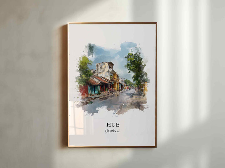 Hue, Vietnam – Watercolor Art Print