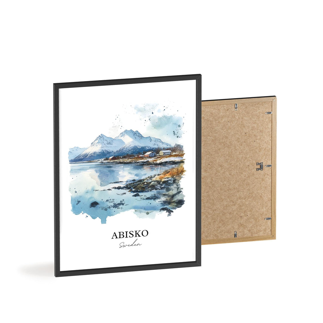 Abisko Travel Print Wall Art Abisko Wall Hanging Home Décor Abisko Gift Art Lovers Sweden Art Lover Gift Abisko Poster