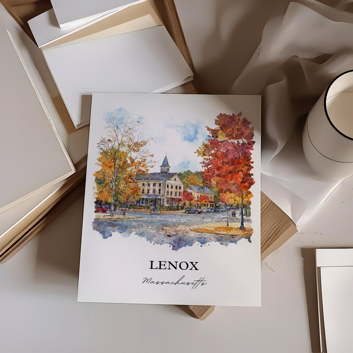 Lenox Wall Art - Massachusetts Print