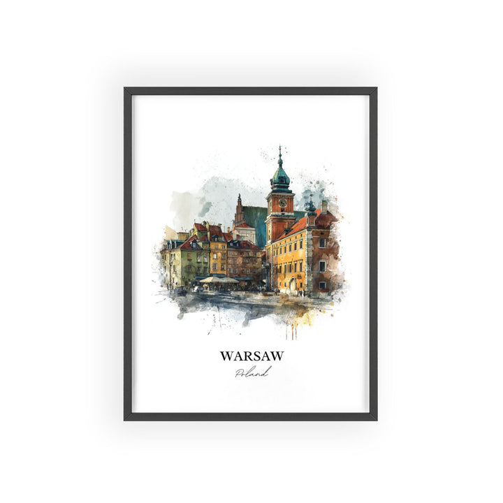 Warsaw, Poland – Watercolor Art Print